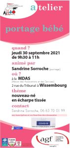 Atelier portage bébé @ Maison des Associations et des Services